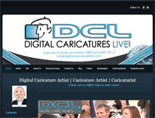 Tablet Screenshot of digitalcaricatureslive.com